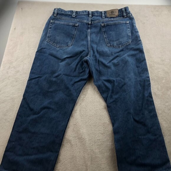 Wrangler Men Jeans Size 38x30 Classic Blue Denim Straight Leg Casual Medium Wash - Picture 13 of 15